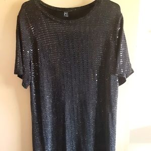 Forever 21 sparkly black sequin dress size 1x